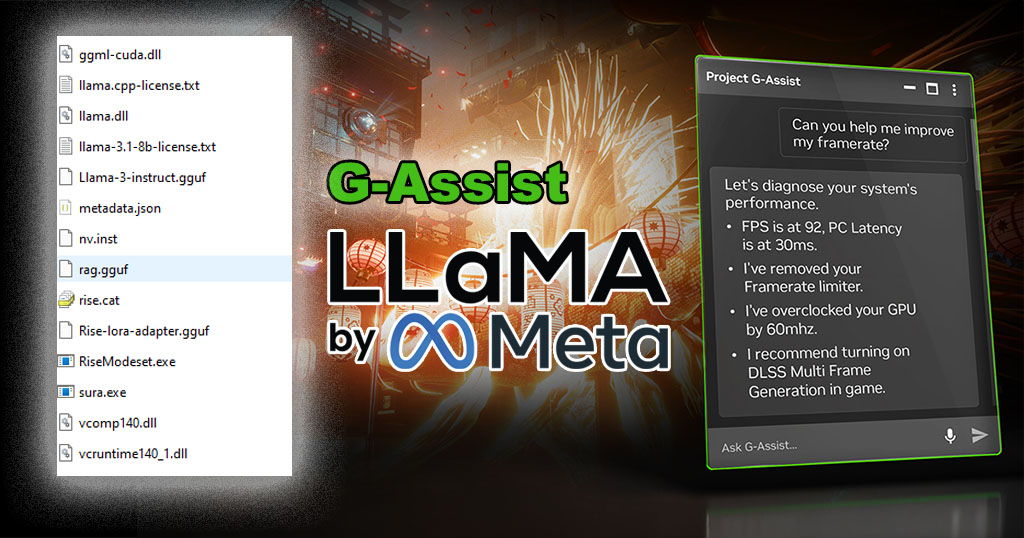 g-assist using llama 3.1 8b with llama.cpp