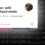 llama screenshot of benchmark test with high throughput mode