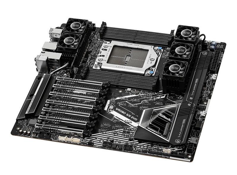 asrock wrx90 ws evo multigpu motherboard